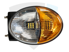 Lampa przednia z kierunkowskazem, 48LED, 24W, owalna TT.16624