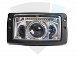 Lampa przednia LED, 102W, światła mijania i drogowe, prostokątna, do Fendt TT.16608