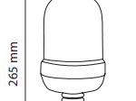 Lampa Ostrzegawcza Halogen H1 12/24V wysoka na trzpień TT.1486