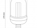 Lampa Ostrzegawcza LED 12/24 wysoka na trzpień, SMD LED TT.140D