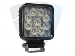 Lampa robocza 36LED, 36W, kwadratowa, rozproszona TT.13336