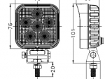 Lampa robocza OSRAM, 24LED, 24W, kwadratowa, rozproszona TT.13324