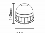 Lampa ostrzegawcza LED 12/24V na magnes TT.190L-Y