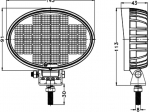 Lampa Robocza 32LED 32 Wat rozproszona, owalna TT.13332
