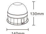 Lampa ostrzegawcza, POWER LED, na magnes, 12-24V TT.190H