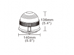 Lampa ostrzegawcza SMD 2835, 16W, na magnes, 12-24V, TT.1490