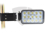 Lampa robocza 15LED, 45W, prostokątna, rozproszona TT.13244