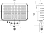 Lampa Robocza 40LED 40 Wat rozproszona, prostokątna TT.13340