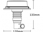 Lampa ostrzegawcza SMD LED, trzpień elastyczny 832