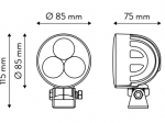 Lampa robocza LED, 30W, rozproszona, okrągła do Claas, Deutz, Fendt TT.13503
