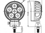 Lampa robocza 24LED, 24W, okrągła, rozproszona TT.13323