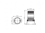 Lampa ostrzegawcza SMD 5730, na śruby, 12-24V TT.1429