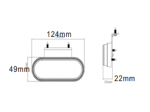 Lampa obrysowa tylna, czerwona LED TT.12521R