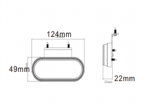 Lampa obrysowa czerwona LED TT.12521R