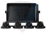 Zestaw: Monitor dotykowy 360°, 10,1’’ z 4 kamerami, 10-32V TT.11360M SET