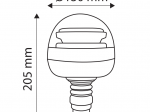 Lampa Ostrzegawcza LED 12/24 niska na trzpień, Power LED TT.186H