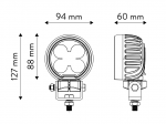 Lampa Robocza 50 Wat rozproszona, okrągła TT.13353