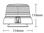 Lampa ostrzegawcza niska, SMD 3535, na magnes, 12-24V TT.1425