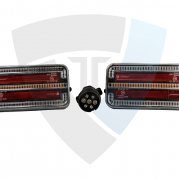 Lampy tylne zespolone, bezprzewodowe na magnes, 3 funkcje, 12-24V TT.12028B